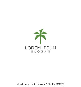 palm vector logo graphic modern abstract