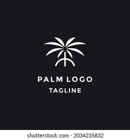 Palm vector logotype symbol design template