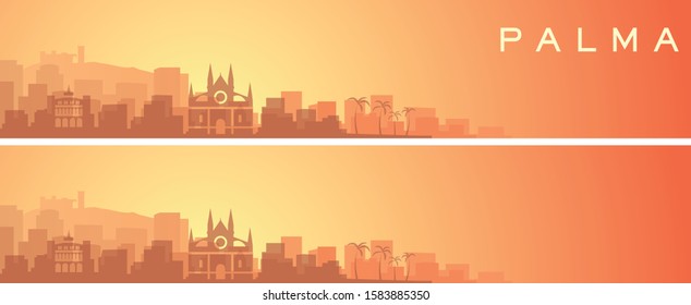Palma Beautiful Skyline Scenery Banner