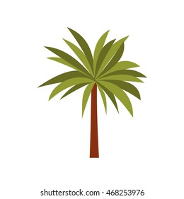 Palma icon in flat style isolated on white background. Tree symbol