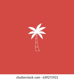 palma icon. sign design. red background