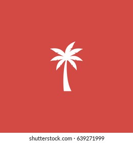 palma icon. sign design. red background