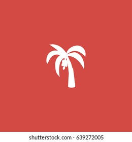 palma icon. sign design. red background