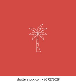 palma icon. sign design. red background