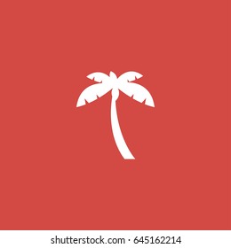 palma icon. sign design. red background