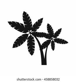 Palma icon in simple style isolated on white background. Flora symbol