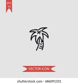 Palma vector icon, illustration symbol