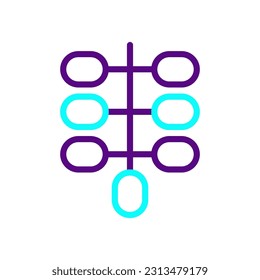 Palmdates icon duocolor purple blue colour ramadan illustration vector element and symbol perfect.