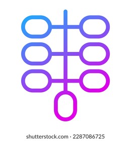 palmdate icono gradiente color púrpura ramadan ilustración elemento vector y símbolo perfecto. Signo de icono de la colección moderna para la web.