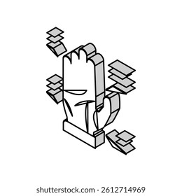palmistry astrological isometric icon vector. palmistry astrological sign. isolated symbol illustration