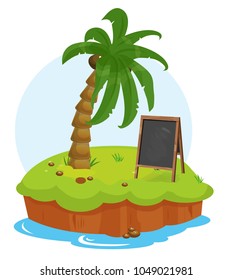 palms, beach, island, vacation