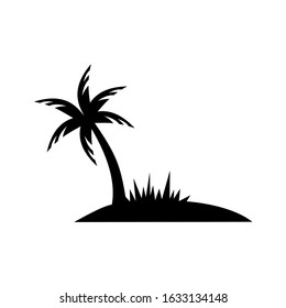 Palms icon flat. Illustration isolated vector sign symbol eps 10