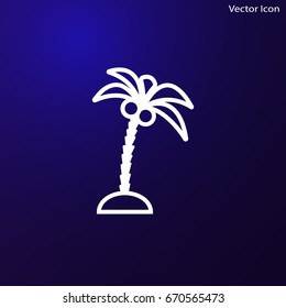 Palms icon flat Illustration isolated vector sign symbol