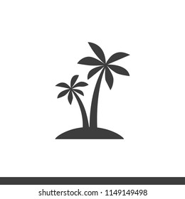 Palms icon vector images isolated on white background