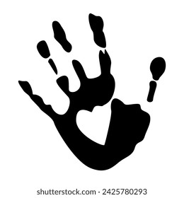 Palms of Love Patch Apparel Fashion Sticker And Vector Design K12, Commercial Use