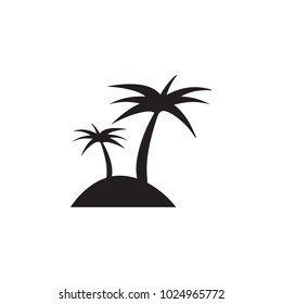 palms on the island icon. Elements of beach holidays icon. Premium quality graphic design. Signs and symbols icon for websites, web design, mobile app on white background