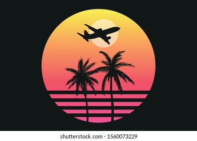 Palms Paradise Sunset Beach Island Landscape