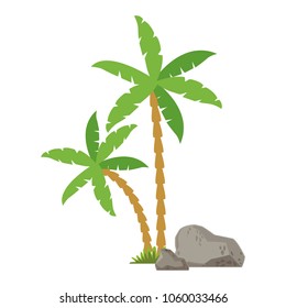 Palms with rocks