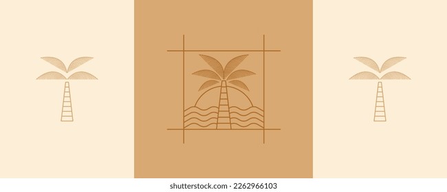 Palms  sea 