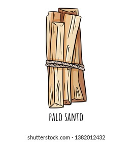 Palo Santo holy wood tree aroma sticks from Latin America. Smudge burning incense bundle