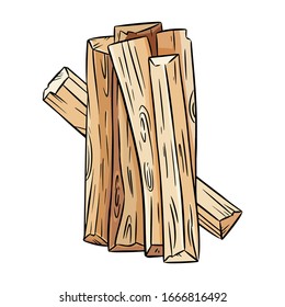 Palo Santo holy wood tree aroma sticks from Latin America. Smudge incense bundle