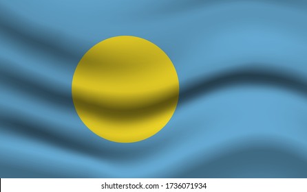 Palou Vector Flag. Vector illustration.