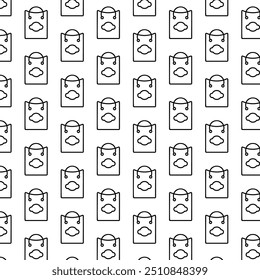 palstic bag icon pattern in design 