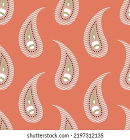 Palsy Flower Seamless Vector pattern isolated background. Design for use Textile all over fabric wrapping paper and others.