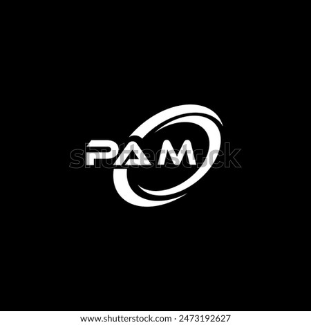 PAM CREATIVE LETTER LOGO DESIGN 