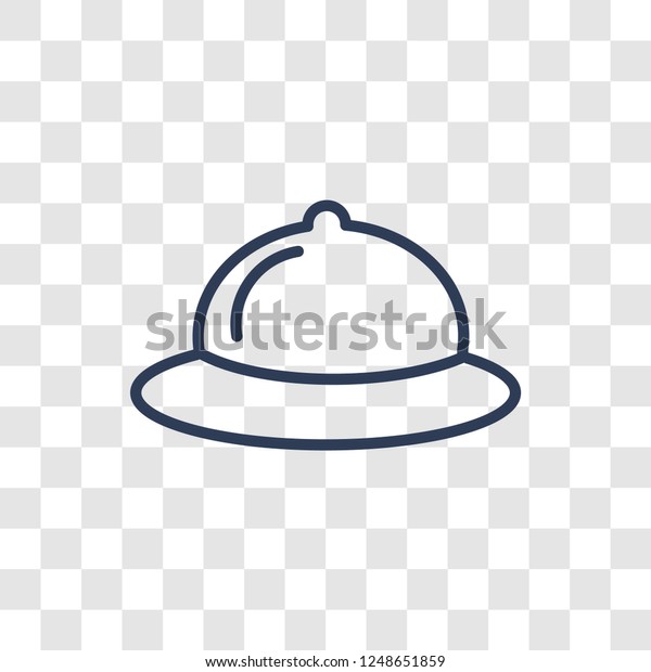 Pamela hat icon. Trendy\
linear Pamela hat logo concept on transparent background from\
Summer collection