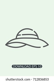 Pamela hat icon, Vector