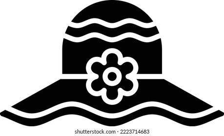Pamela Hat vector icon. Can be used for printing, mobile and web applications.