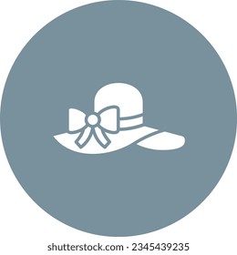 Pamela Hat vector icon. Can be used for printing, mobile and web applications.