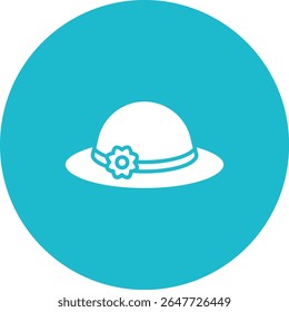 Icono de Vector de Pamela Hat. Se puede utilizar para aplicaciones de impresión, móviles y de Web.