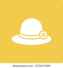 Pamela Hat vector icon. Can be used for printing, mobile and web applications.