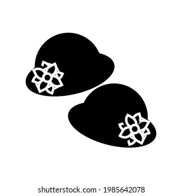 pamela hat vector type icon