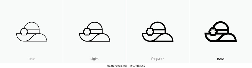 Pamela-Symbol. Dünnes, helles Design im regulären und kühlen Stil, einzeln auf weißem Hintergrund