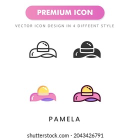 Pamela icon for your website design, logo, app, UI. Vector graphics illustration and editable stroke.