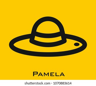 Pamela vector icon