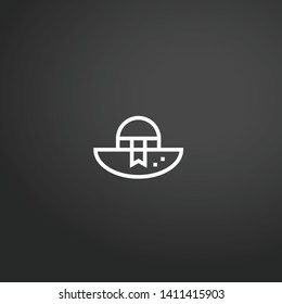 Pamela vector icon. Pamela concept stroke symbol design. Thin graphic elements vector illustration, outline pattern for your web site design, logo, UI. EPS 10.