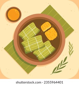 Pamonha. pamonha food. pamonha food illustration. traditional Brazilian food. Cartoon Vector illustration. Brazilian food. hand drawn pamonha illustration. Festa junina foods.