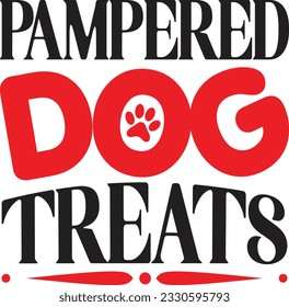 Pampered Dog Treats t shirt design