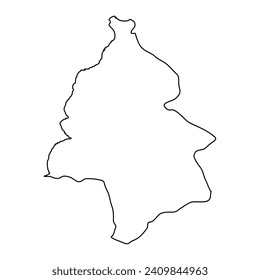 Pamplemousses district map, administrative division of Mauritius. Vector illustration.