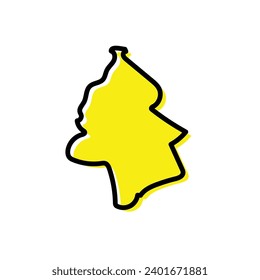 Pamplemousses districts of the Mauritius vector map illustration. 