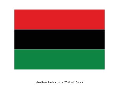 Pan African Flag. Vector Design