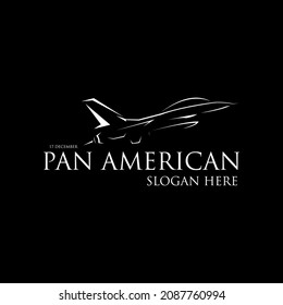Pan American Aviation Day Image Theme Stock Vector (Royalty Free