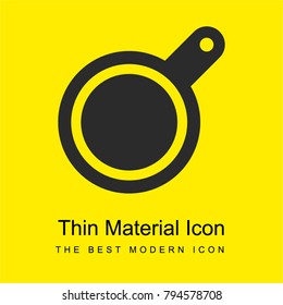 Pan bright yellow material minimal icon or logo design