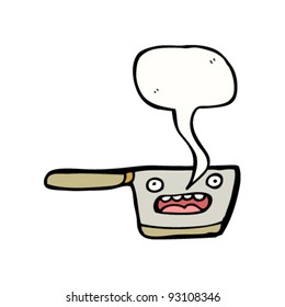 personaje de caricatura de sartén