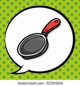 Pan color doodle, speech bubble