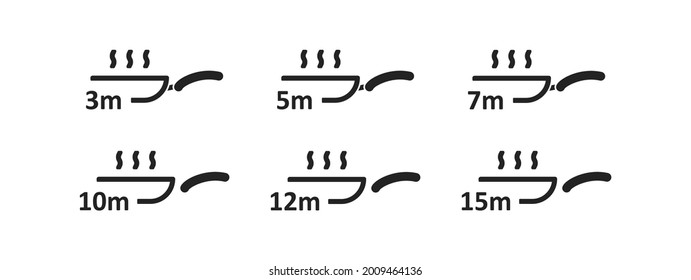 Pan, cook time icon. Food cooking timer symbol. Minutes timer concept in vector flat style.